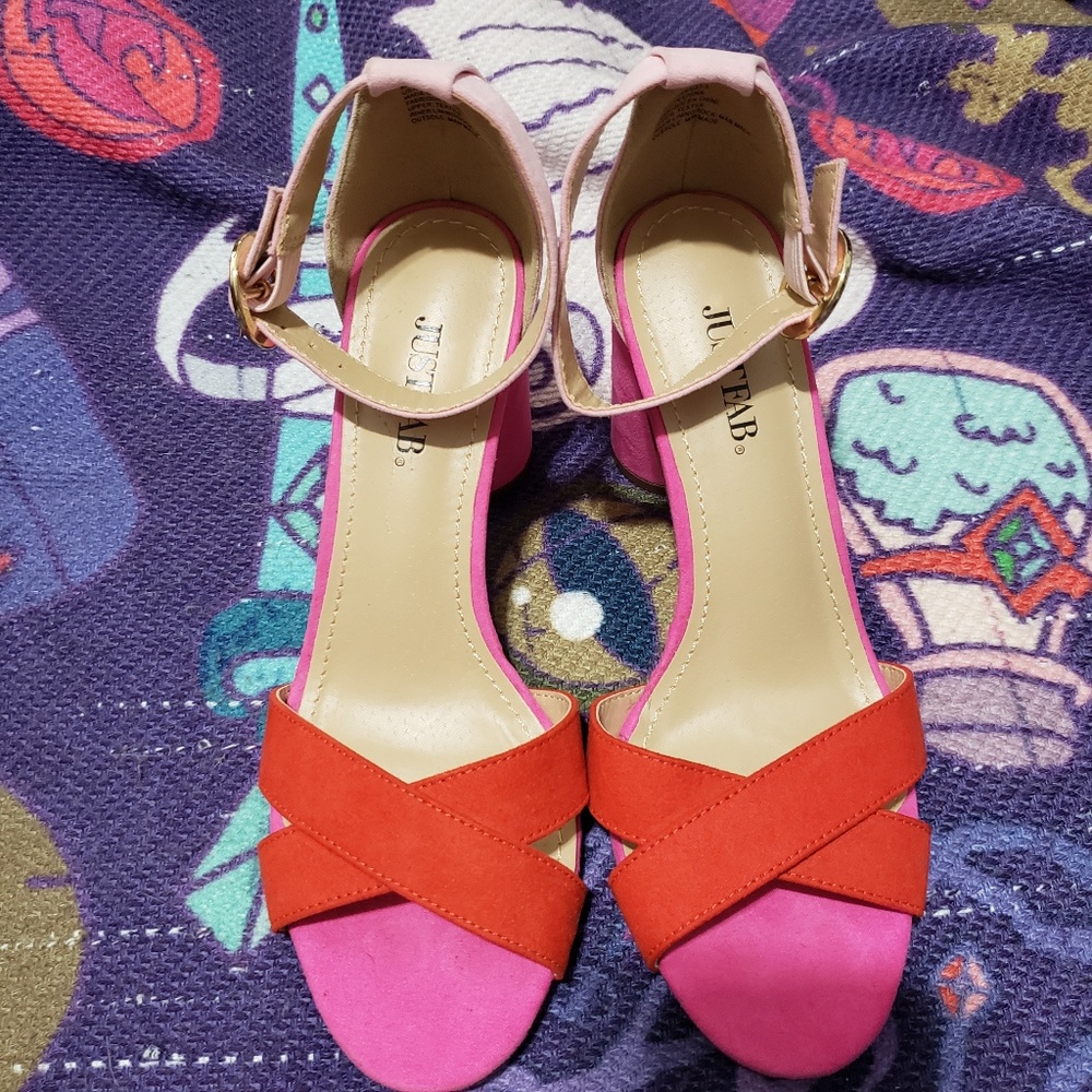 Just Fab Color Block Sandals